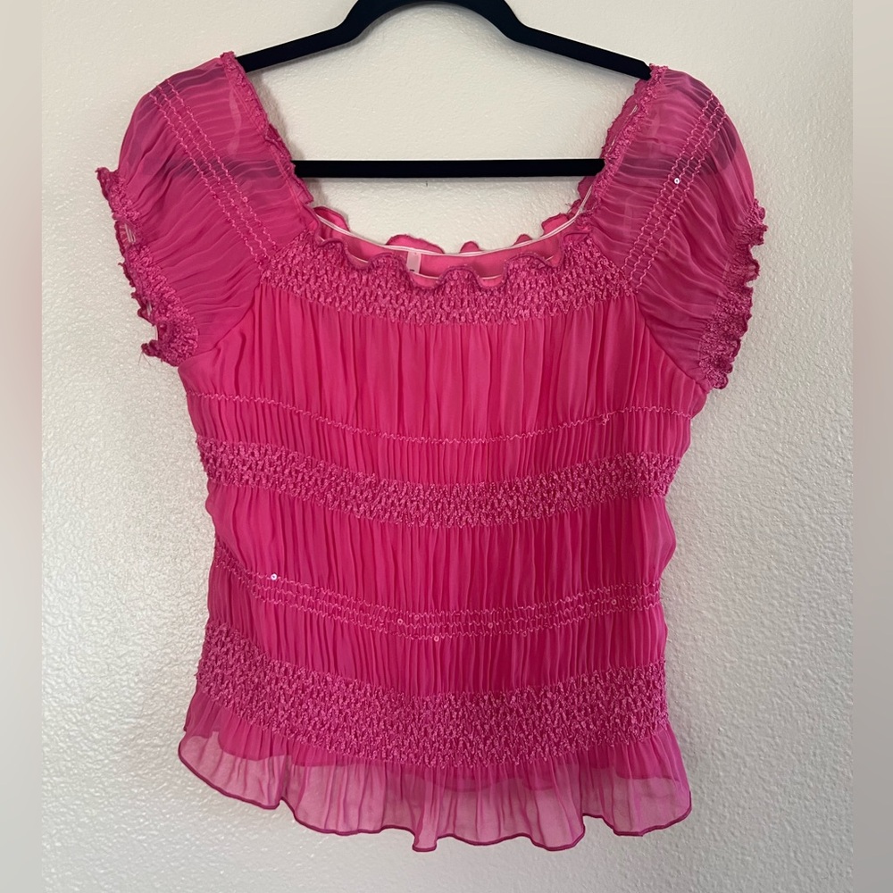 Hot Pink Blouse, Women’s Small or Girls Large
